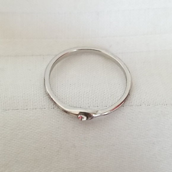 Silver Rhinestone Ring - Picture 2 of 4